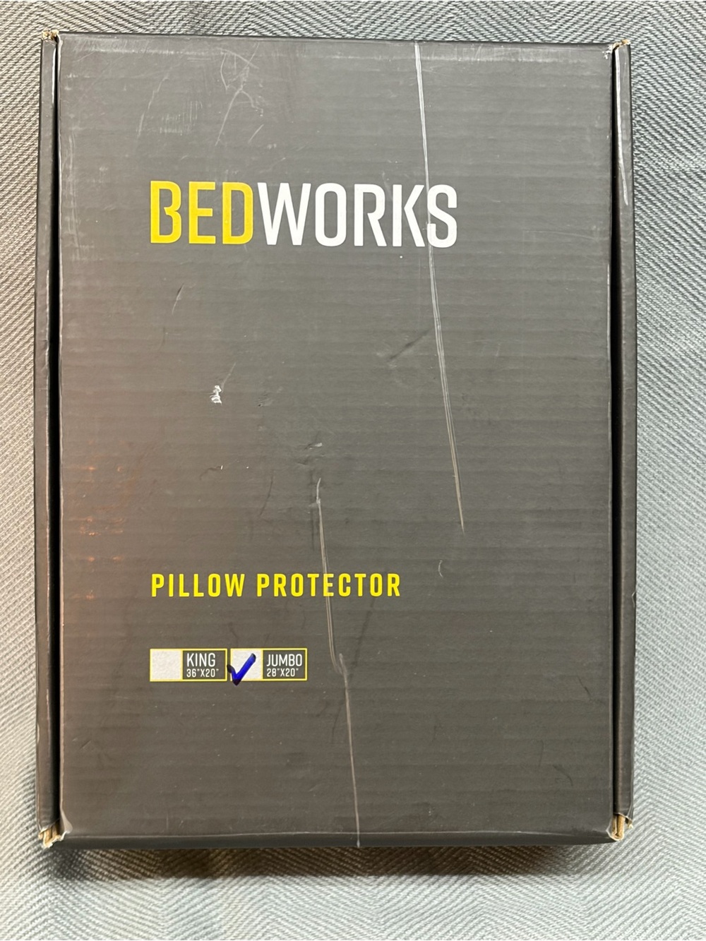 Bedworks new inbox zipper pillow protector 28“ x 20“ white